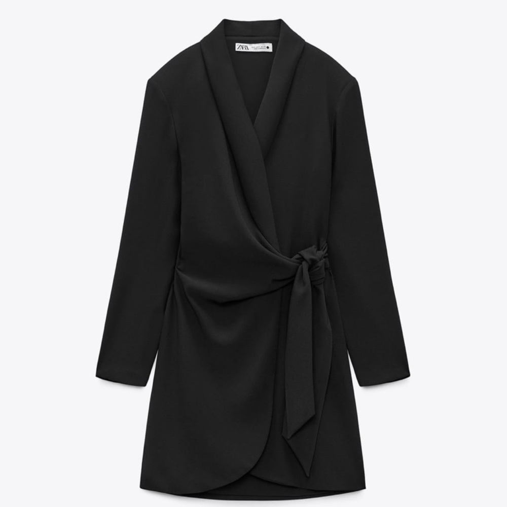 Black Zara Wrap Dress/Blazer. Brand new with tags. Size small.